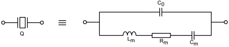 晶振的等效電路圖